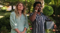 Two people outside