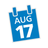 Aug 17 Date Icon