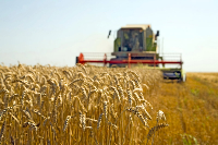 Photo of a tractor in a field