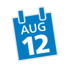 Aug 12 Date Icon