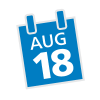 Aug 18 Date Icon