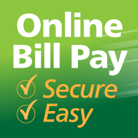 Online bill pay, secure, easy
