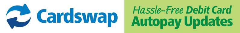 Hassle-free debit card autopay updates using CardSwap
