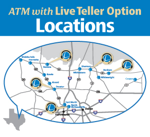 Atm with live teller option locations