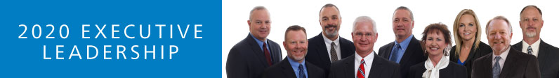2020 Legend Bank Executive Leadership with group photo