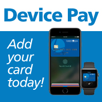 Device Pay. Add your card today!