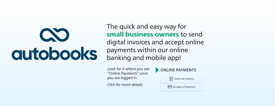 Autobooks - send an invoice and accept payments